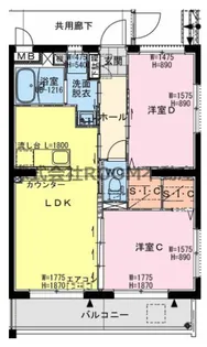 BIJL(ベイル)【3階】の間取り