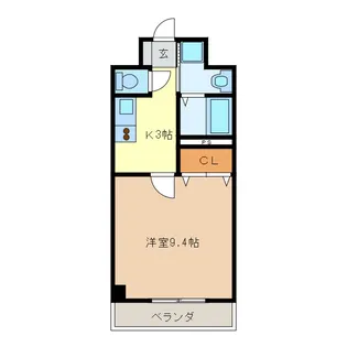 ルラシオン江戸橋【6階】の間取り