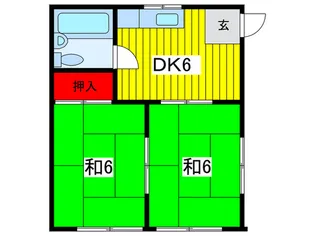 ハイツ金子【1階】の間取り