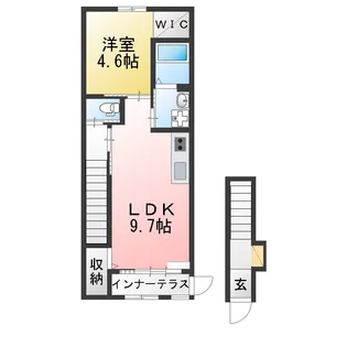 クルール【2階】の間取り