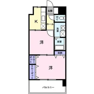 ステートリーマンション鷲崎【2階】の間取り