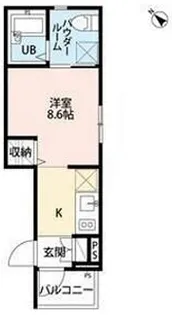 ルシード北新宿【3階】の間取り