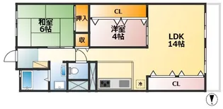 エクセル舞子【2階】の間取り