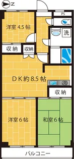 シティライフ第8天神前【2階】の間取り