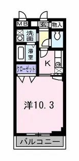 シェーンタール須磨【2階】の間取り
