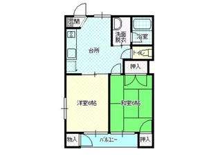 ツインハイツ B棟【1階】の間取り