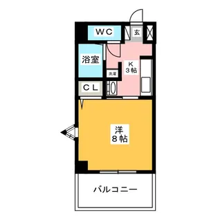グリーンハイツ映人【2階】の間取り