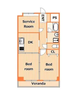 リバストーン神大寺VII【3階】の間取り