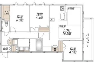 ウエスト・ノワール【2階】の間取り