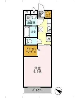 グラッサ新広【3階】の間取り