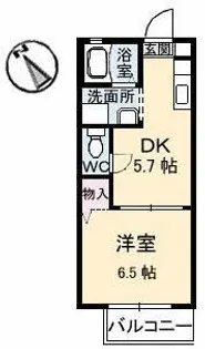 フローラルS【2階】の間取り