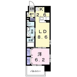 ファミーユ南蛮【4階】の間取り