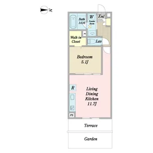 Broocklands【1階】の間取り