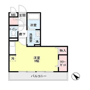 花月トレビナ【3階】の間取り