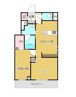 エルデさいたま新都心【1階】の間取り