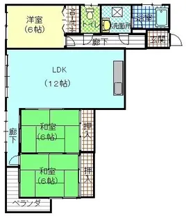 セントラルハイツ【2階】の間取り