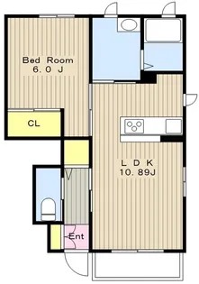 リヴェールI【1階】の間取り
