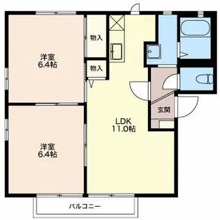 パルフェ【1階】の間取り