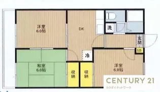 グランハイム宮沢【1階】の間取り