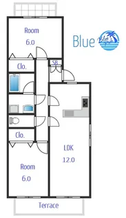 グレース大清水【1階】の間取り