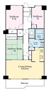 シティラック沼津【1階】の間取り