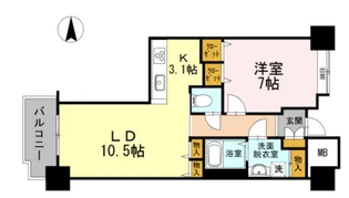 品川シーサイドビュータワー I【4階】の間取り