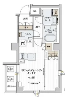 デュオステージ北千住II【3階】の間取り