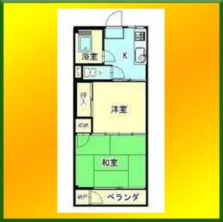 ミユキハイツ【3階】の間取り