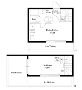 アズ信濃町レジデンス【4階】の間取り