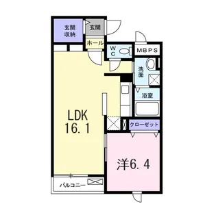 ラフレシール・ジュネス【2階】の間取り