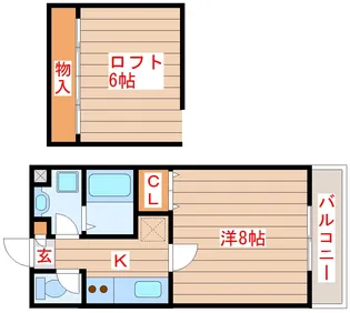 マタンソレーユ【1階】の間取り