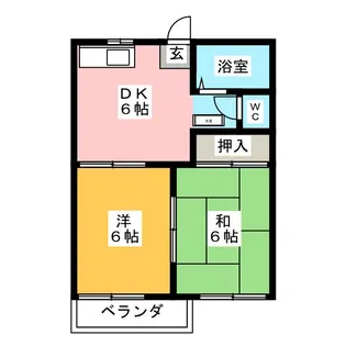 コーポ元町【2階】の間取り