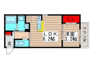 インペリアルI【1階】の間取り