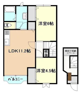 Jフィールド【2階】の間取り