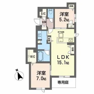 フィーノ【1階】の間取り