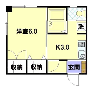 ウィング片淵【2階】の間取り