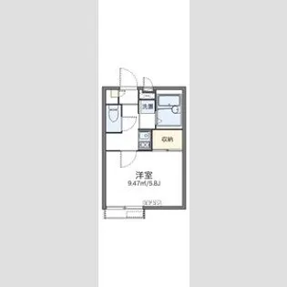 レオパレスハーモニー【1階】の間取り