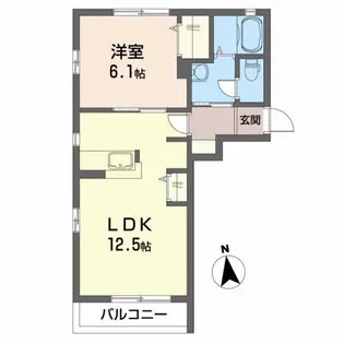 アプリコットB【2階】の間取り
