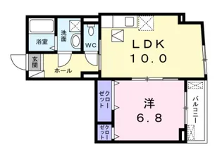 システィコート【1階】の間取り