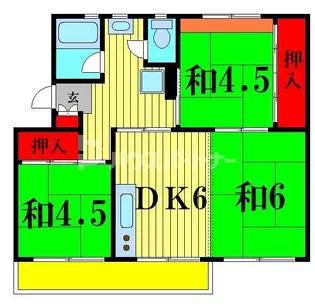 小金原団地【5階】の間取り