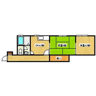 コーポあい【2階】の間取り