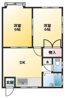 久里浜海岸ハウス【1階】の間取り