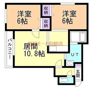 トータス亀田【4階】の間取り