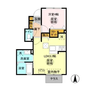リオン【1階】の間取り