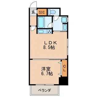 さくらHills NISHIKI Platinum Residence【4階】の間取り