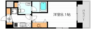 クレストフォルム大阪天満橋【2階】の間取り