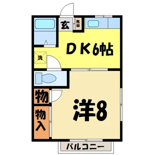 アライコーポA・B・C棟(熊谷市村岡)【2階】の間取り