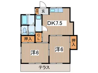 豊田ハイツ1号【1階】の間取り