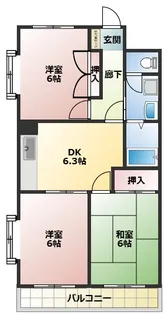 オリブマンション【2階】の間取り