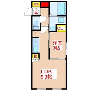 COCORU【1階】の間取り